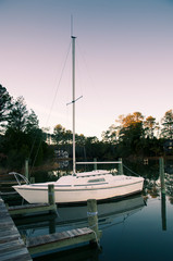 Fototapeta na wymiar sailboat, sunset