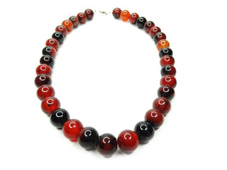 fashion beads necklace jewelry with semigem crystals agate