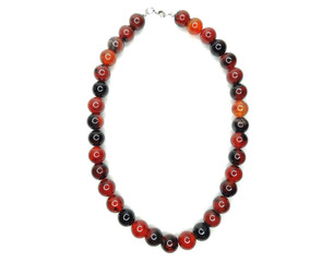 fashion beads necklace jewelry with semigem crystals agate