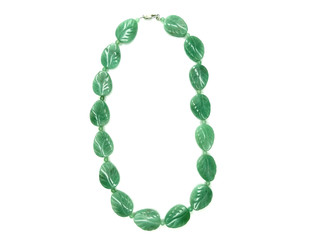 fashion beads necklace jewelry with semigem crystals jade