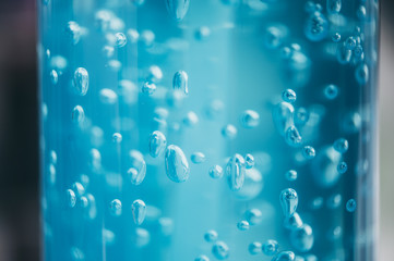 texture background of alcohol gel for cleaning the hand