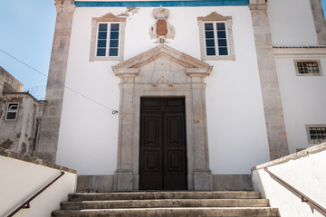 architectural detail of the Church of Our Lady of the Annunciation in Setubal