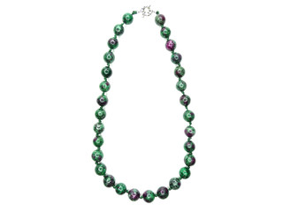 fashion beads necklace jewelry with semigem crystals zoisite