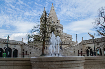 Fototapeta premium Matyasha Church - a Catholic church in Budapest, part of the Buda Castle complex