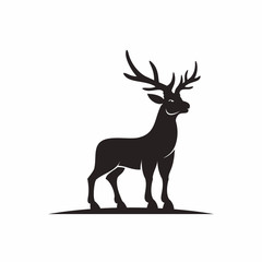 Deer Standing Vector Illustration