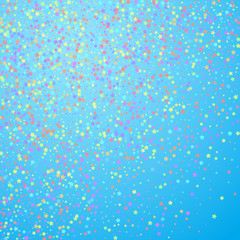 Festive confetti. Celebration stars. Colorful star