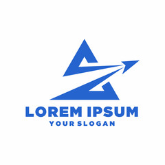 Obraz premium Triangle Arrow Vector Logo