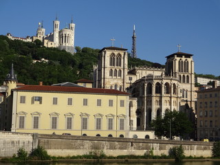 Obraz premium Lyon is a very beautiful city in France