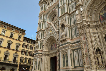 Fototapeta na wymiar Florence cathedral fragment