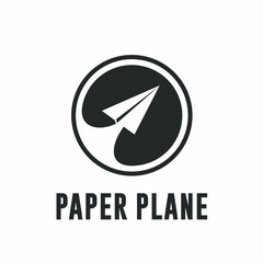 Paper Plane Icon, Logo Vector
