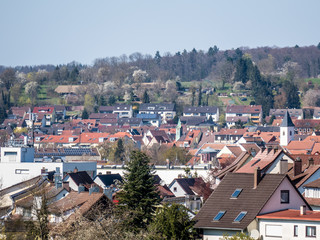 Fototapeta na wymiar Melanchtonstadt Bretten im Frühjahr