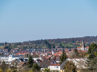 Fototapeta na wymiar Melanchtonstadt Bretten im Frühjahr