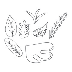 cartoon hand drawn on white background