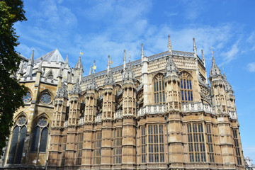 Fototapeta na wymiar Westminster Abbey in Westminster, London, United Kingdom