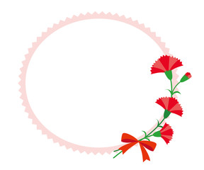 カーネーションフレーム01/透過