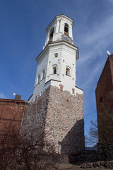 Fototapeta premium Clock tower, Vyborg, Leningrad region