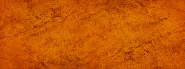 Abstract brown orange background with copy space for design. Wide banner.