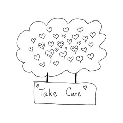 cartoon vector hand drawn on white background