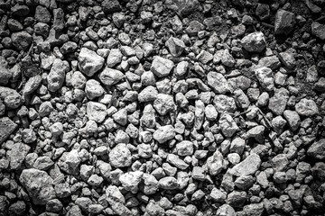 Construction stone crushed stone as abstract background.