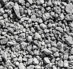 Construction stone crushed stone as abstract background.