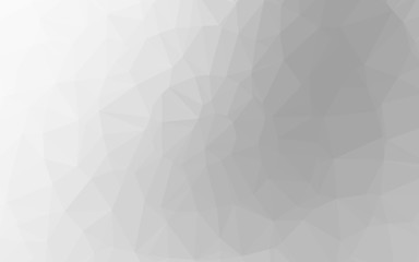 Light Silver, Gray vector abstract mosaic background. Colorful illustration in Origami style with gradient.  New texture for your design.