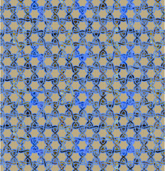 Gorgeous ornamental pattern with colorful background