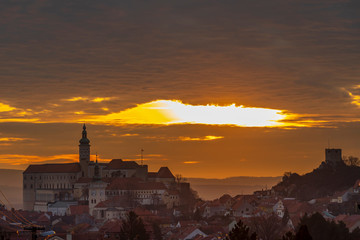 Obraz premium Mikulov castle, South Moravia, Czech Republic