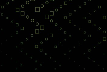 Dark Green vector layout with rectangles, squares.