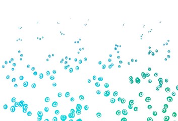 Light Blue, Green vector texture with disks.