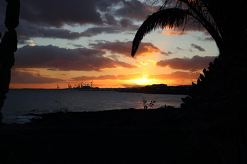 Zachód słońca Lanzarote