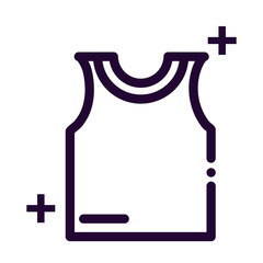 nice sleeveless line style icon