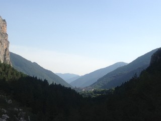 Fototapeta premium Montaña y cielo