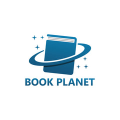 Book Planet Logo Template Design