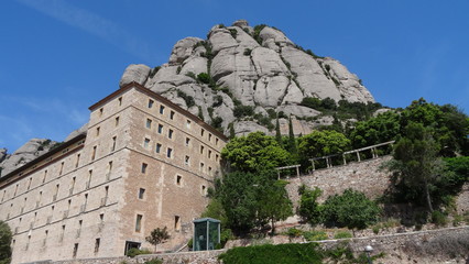 Fototapeta premium Montserrat - monastery in the mountains in northern Spain