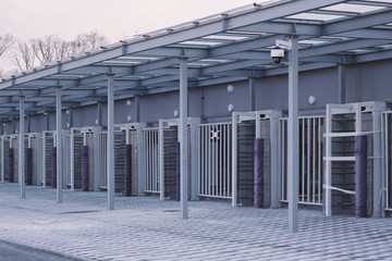 outdoor street entrance  with anti-vandal system