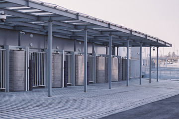 outdoor street entrance  with anti-vandal system