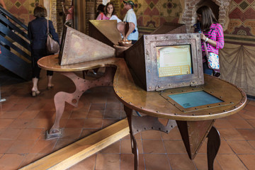 The room in which everyone can write a letter to Juliet on a special computer in the Juliet House...