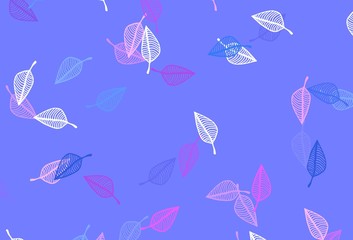 Light Pink, Blue vector sketch backdrop.