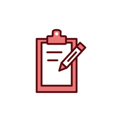 paper clipboard icon vector design template