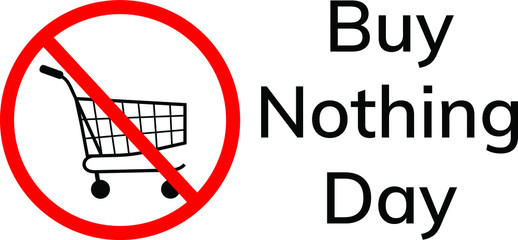 buy nothing day  november 29 vector illustration 