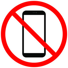 no mobile phone sign