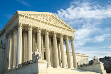 Supreme Court building in Washington, DC, United States of America