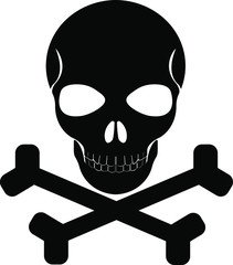 skull and crossbones vector