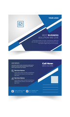 Business Post Card Design vector file