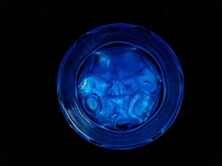blue light bulb