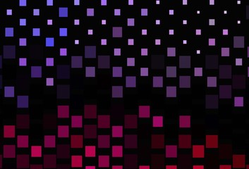 Dark Pink, Blue vector cover with polygonal style.