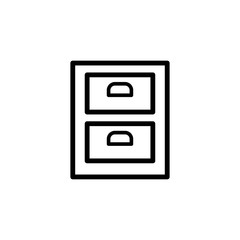 filling cabinet icon vector design template