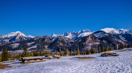 Tatry - Polana Rusinowa zimą © slawjanek