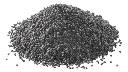 Poppy seeds pile p. somniferum, paths