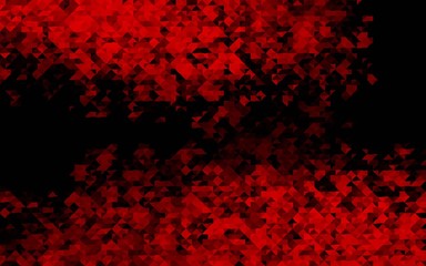 Dark Red vector template with crystals, triangles. Abstract gradient illustration with triangles. Smart design for your business advert.